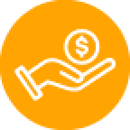 Illustration of a hand holding a dollar symbol