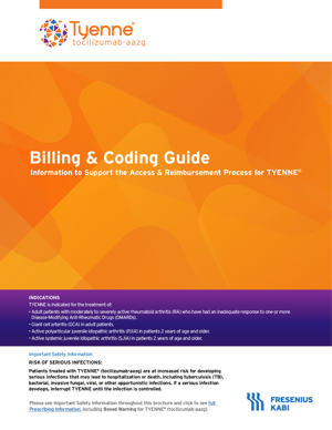 Thumbnail of the TYENNE Billing and Coding Guide